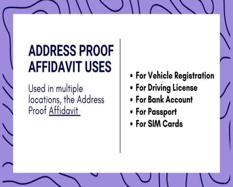 How To Create Address Proof Affidavit Online